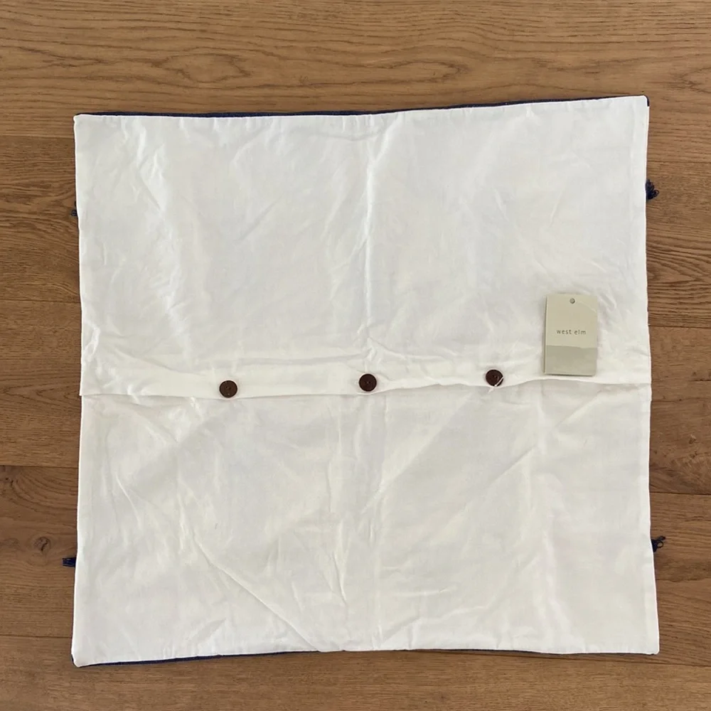 West Elm Indigo Stipe Pillow Case